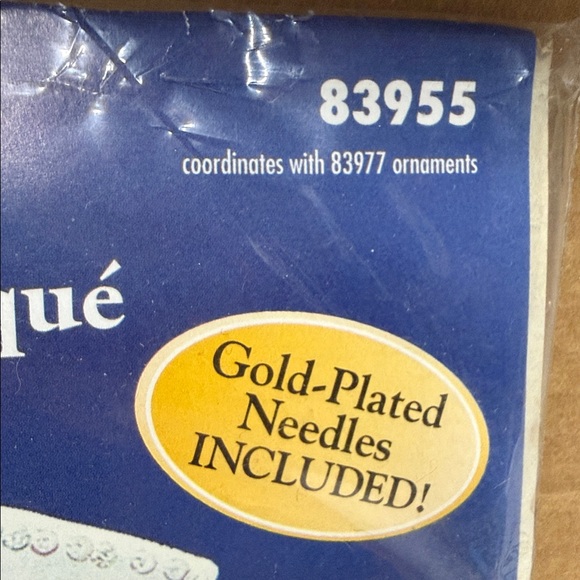 ⭐️Bucilla Felt Appliqué Stocking Kit Winter Birds Vintage 1998 Original new - Picture 2 of 8